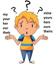 Her or hers? Possessive pronouns or possessive adjectives